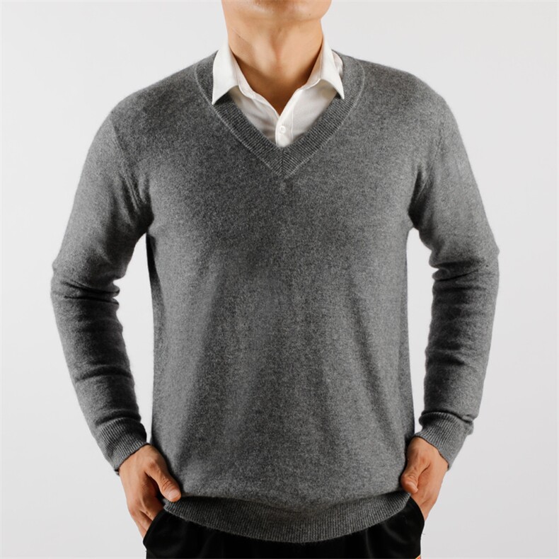 2025年秋季套头男圆领V领基础大众，男装羊毛衫，亚东羊绒制品
