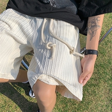 夏提花冰丝短裤男港风宽松休闲篮球运动五分中裤XZ514-2-1536-P38，男装牛仔裤，星座514-2(原B239)