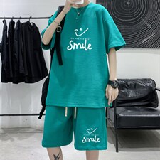 ！数据超好！2022夏季新款男士华夫格短袖T恤套装HTZ01P50，男装T恤，电商B220