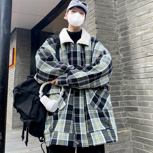 羊羔毛加绒加厚棉服外套男冬季百搭情侣棉衣 M166 P115 控148图片