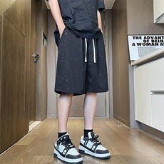 高品质重磅320克华棉夏季满天星短裤抖音得物二开男女五分裤P25，男装牛仔裤，电商A486