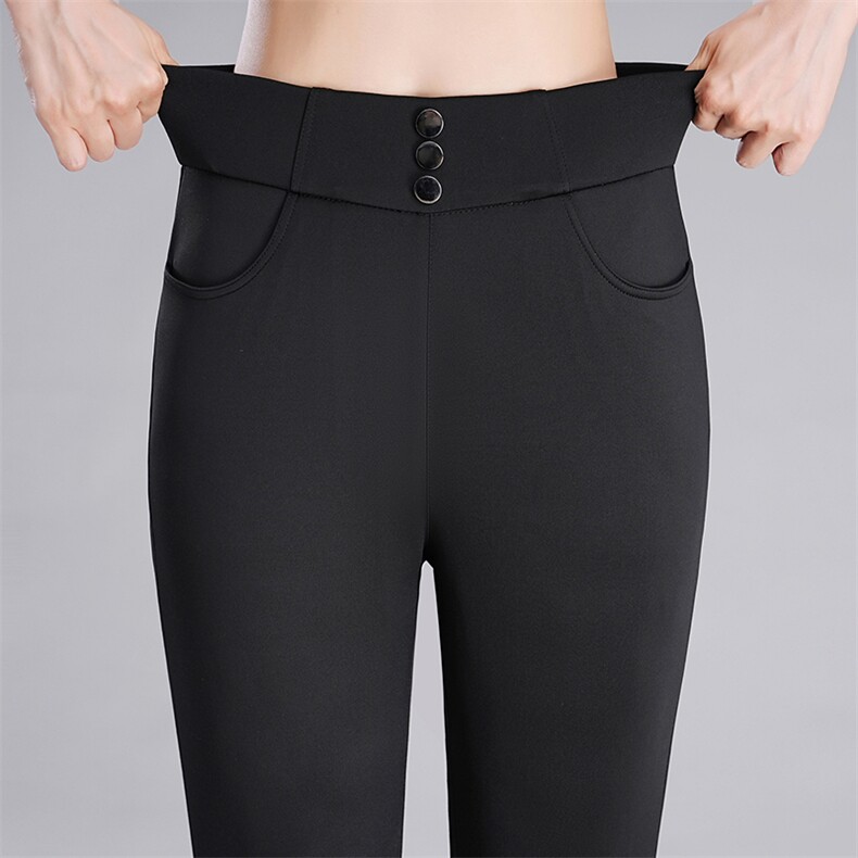 秋冬新款女士羽绒裤修身百搭保暖加厚长裤613B-K506-P55，男装棉裤，星座613B