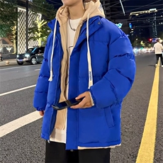 连帽棉衣男士外套春秋冬季日系潮牌加厚保暖防寒J062-P85，男装棉衣，星座1109-3