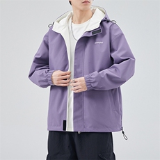 新款现货户外双面穿立领夹克男冲锋衣外套JK902-P80，男装夹克，星座1204-3