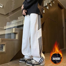 现货加绒2025冬季大码M-5XL男士休闲时尚加厚运动裤K36加绒，女装休闲裤，星座1816-1（原1210-1）