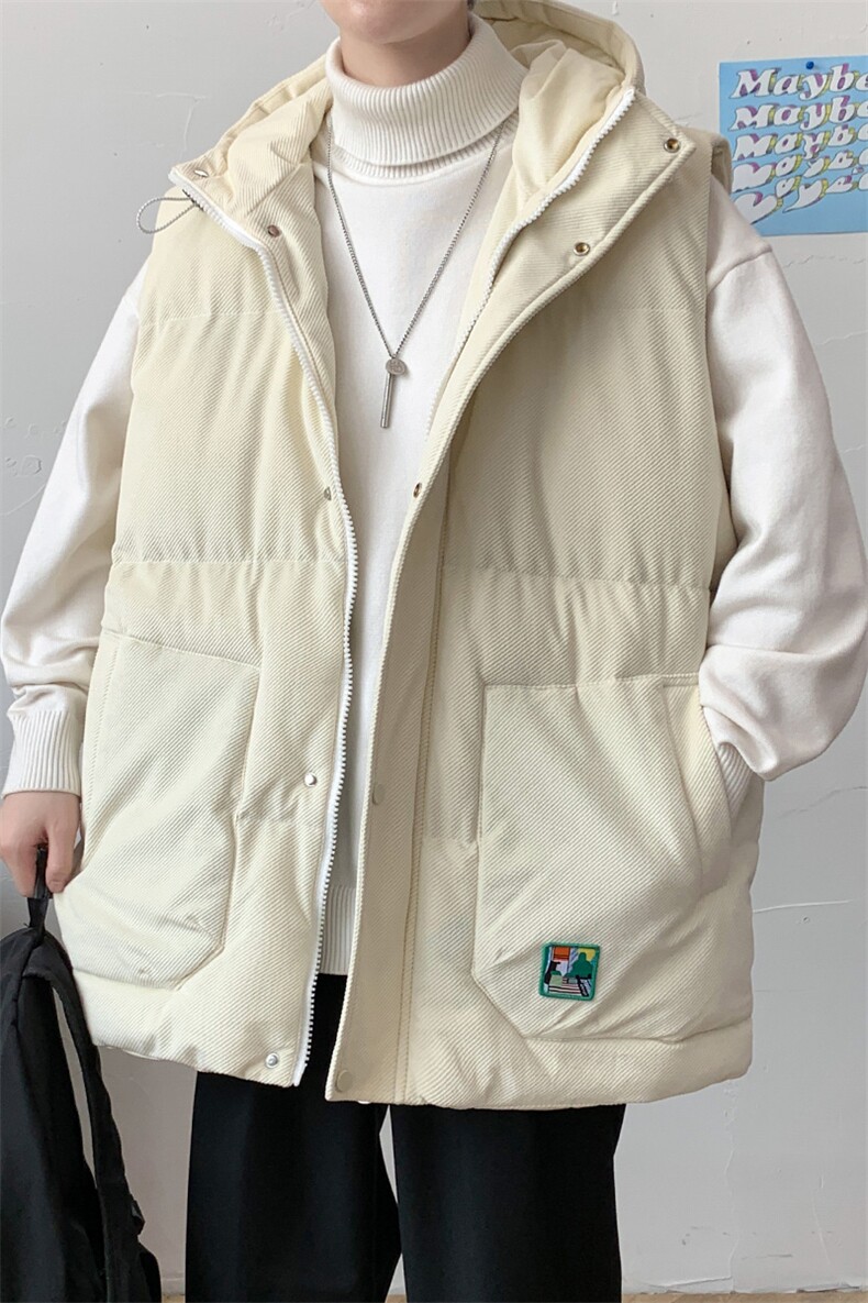 冬款加棉加厚连帽棉服港风马甲背心棉衣外套男士8130-P95控价118,男装背心/马甲,电商A441-1