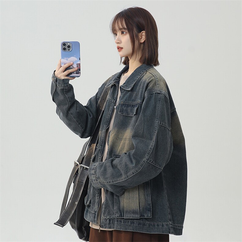 《现货主推》女装类目工装口袋牛仔夹克外套C303A-Y9280-P105,女装短外套,电商C303A