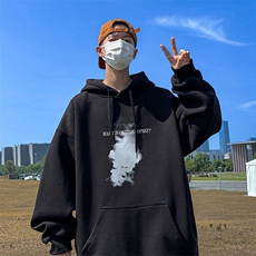 抖音得物供货可提供视频秋冬重磅美式宽松连帽卫衣DL2303，男装卫衣，电商A486