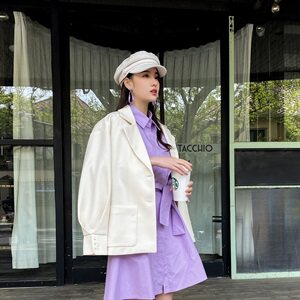 现货2021年春季新款宽松显瘦西装 166-XZ02图片
