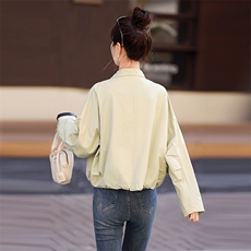 短款外套女春秋2025新款小个子韩版宽松休闲气质工装夹克早春上衣，女装短外套，姿衣坊
