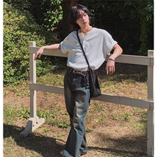 美式短袖t恤男2025新款宽松休闲肌理感潮牌高街百搭V领打底衫，男装T恤，星座506A