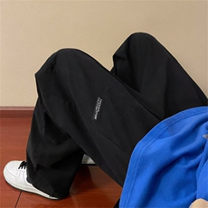 新款日系复古裤子男春季直筒休闲工装裤潮牌宽松阔腿裤G2931-p36，男装休闲裤，星座1008
