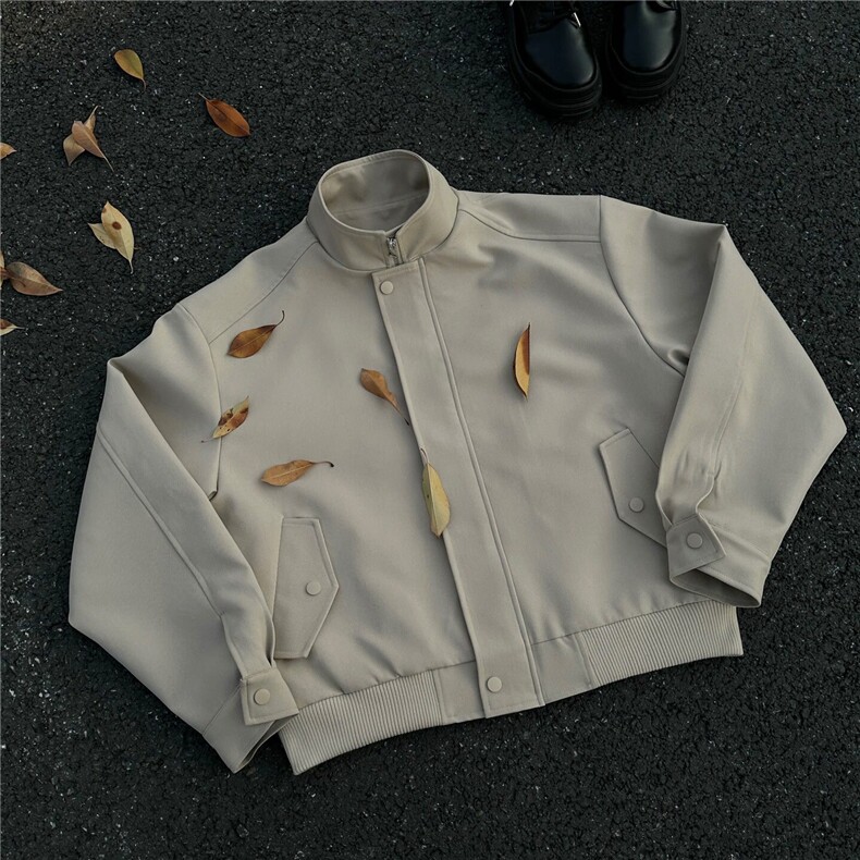 cleanfit巴恩风飞行员夹克男夏季潮牌痞帅宽松短款廓形棒球服外套,男装夹克,星座518-1（原A432-1）