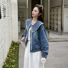 [】春季新款学院风牛仔外套2C057-8202-P160-K258，女装短外套，2C057
