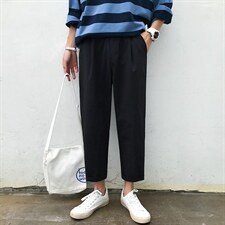 K704-P40(控58)早秋西装坠感休闲裤男士大码宽松直筒裤新款九分裤，男装西服套装，电商B280-1（原A049）