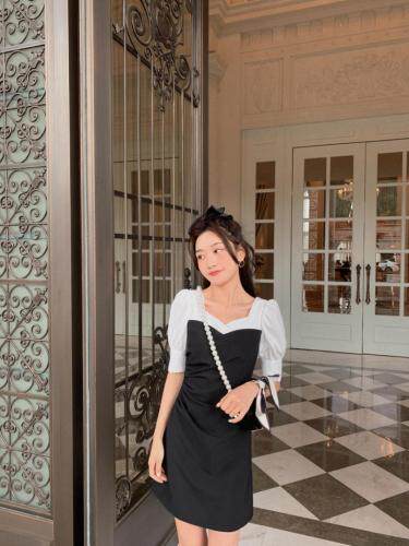 赫本风小黑裙连衣裙，女装连衣裙，M.W 嫚维