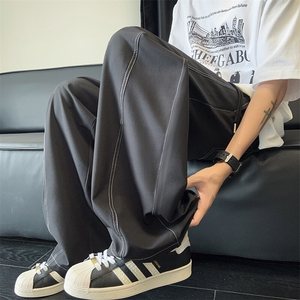 特批28 数据凉感冰丝裤明线弯刀设计感百搭宽松显瘦K5626图片