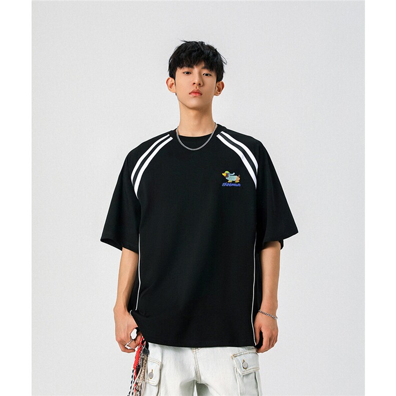 1腊肠狗刺绣凉感速干美式潮牌大码M-5XL短袖T恤DX78019P35控58,男装T恤,星座226-2