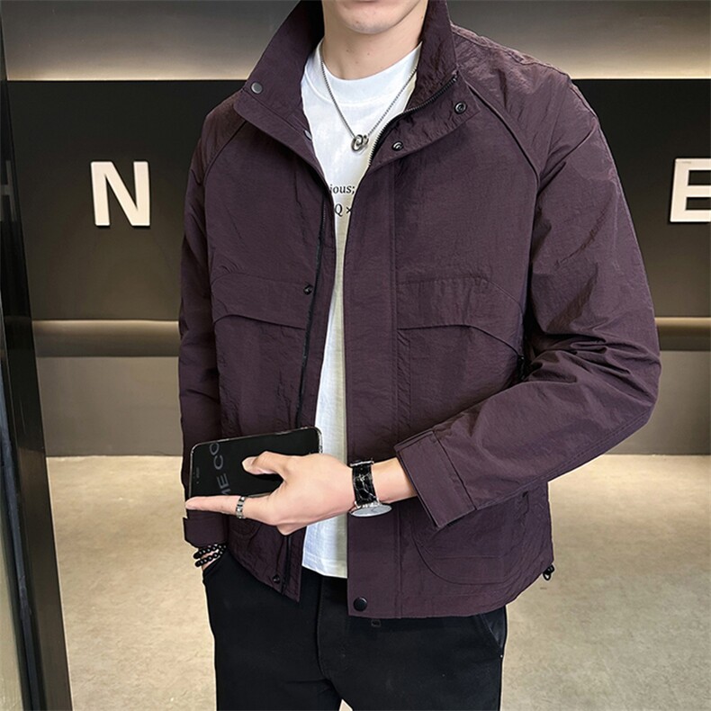 店主风2025年秋季新款潮牌外套立领帅气男夹克JK9211-P93,男装夹克,电商D240-242