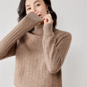 2025年秋季新款百搭女士纯色针织衫图片