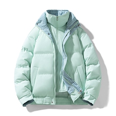 冬季新品得物美式潮流高品质格子加绒加厚棉衣外套棉服MY5566-P88，男装棉衣，星座610B-1