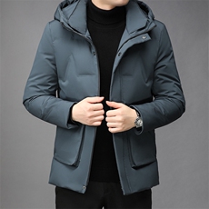 男士连帽羽绒服保暖90%白鸭绒商务休闲中青年男装外套GRW181-P245，男装羽绒服，电商B212（原钱塘6029）