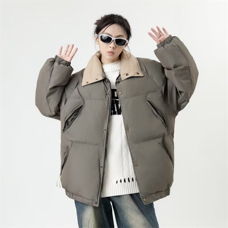 2025冬装港风冬款男立领棉衣面包棉服外套XZ212-QMY16-P78图片