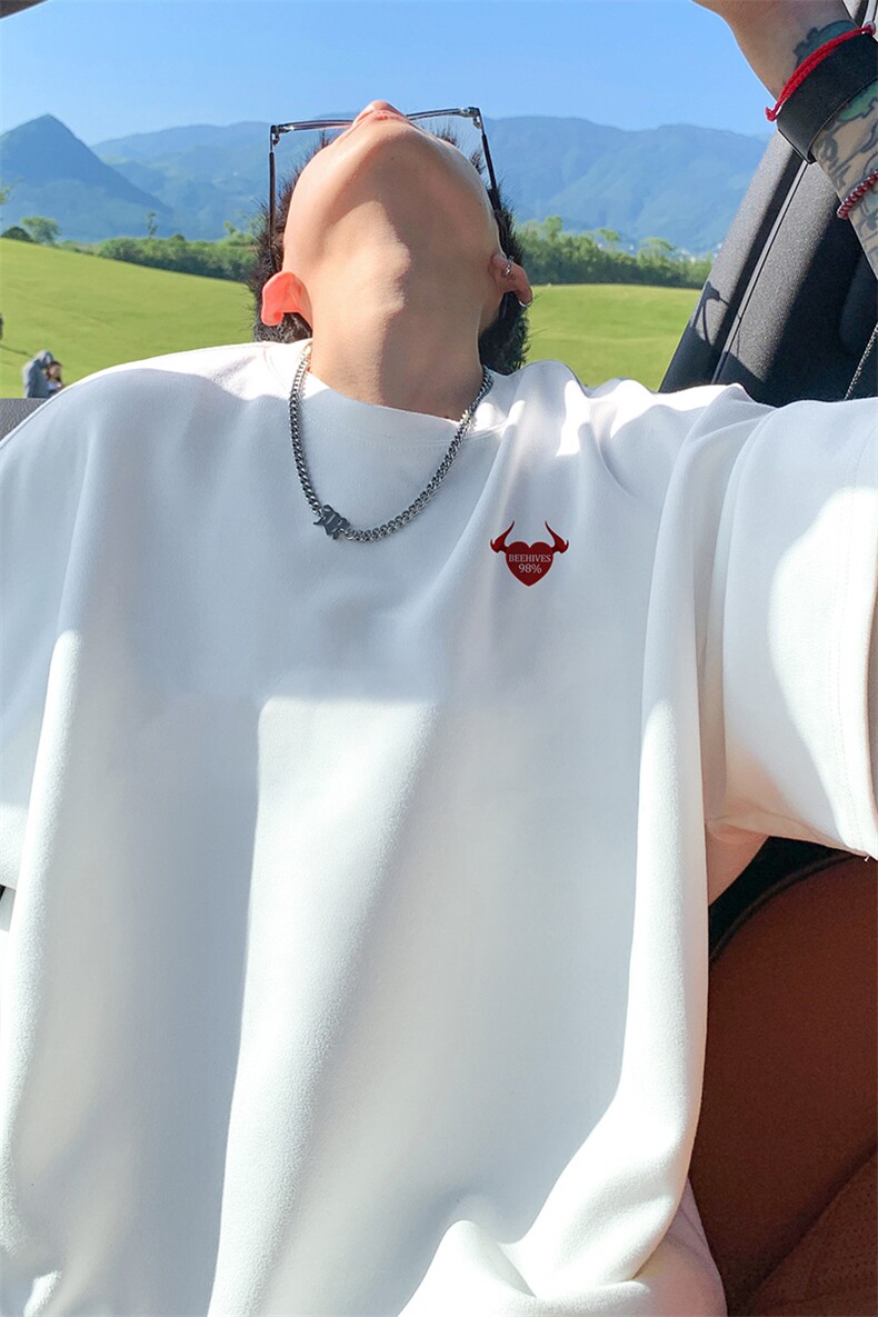 量大优供视频重磅麂皮绒短袖t恤男JT515-特p19,男装T恤,电商B371