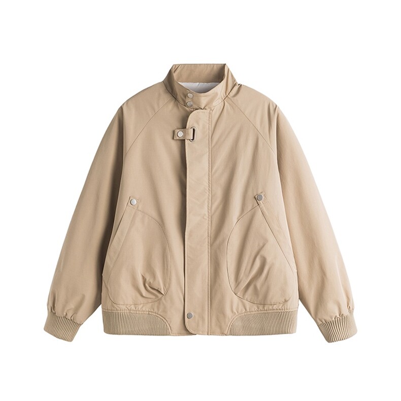 2025秋季美式复古翻领夹克男生高街痞帅工装飞行情侣短款潮流外套，男装夹克，星座506A