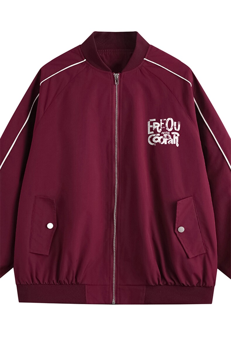 新款平铺创意字母印花潮流棒球服外套A247-TPF6053特批65,女装短外套,电商A247-1