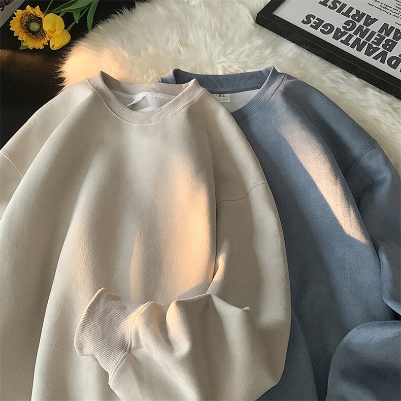 2023重磅420克大码麂皮绒复合套头圆领卫衣备货2W+W701-P32，男装卫衣，星座716-1