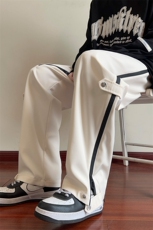 主推设计拉链款美式高街休闲潮运动青少年裤子XZ301b-2-CK683TP38，男装休闲裤，星座301B-2（原A443-1）