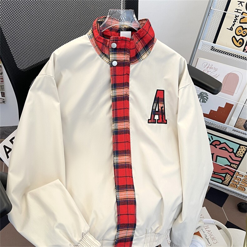 美式街头翻领夹克男cleanfit高街宽松飞行服外套JK19-P70图片