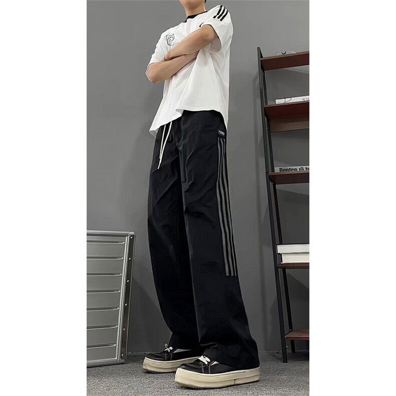 大量现货 速干裤男女同款夏季2025新品显瘦条纹休闲裤DY5032-P55图片