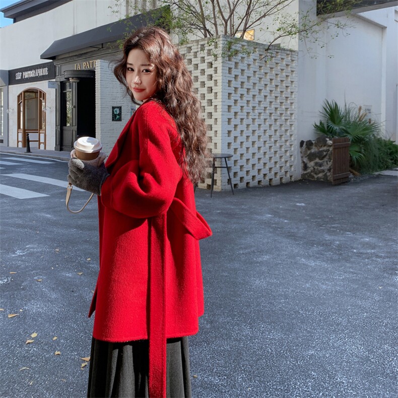 现货主推新款双面羊毛呢大衣p285-k388,女装毛呢外套,丝露依尚（原SL）