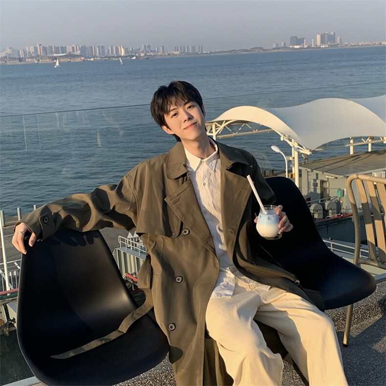 【2025秋冬】呢大衣女新款双排扣长款过膝风衣男大码男中长款大衣，男装风衣，星座112A