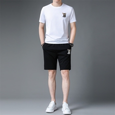 C231117钱塘2020-2夏季新款男士休闲运动套装时尚潮流两件套P116，男装休闲套装，钱塘207-2