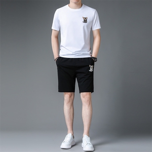 C231117钱塘2020-2夏季新款男士休闲运动套装时尚潮流两件套P116图片