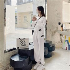 2024年春秋新款欧货高级感网红炸街卫衣时尚休闲运动服两件套装女图片