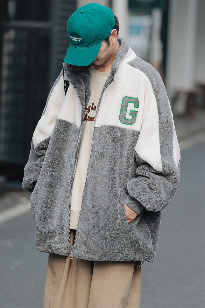 冬款青少年港风加绒加厚棉衣宽松羊羔绒外套男女923-P110控价158,男装棉衣,电商A441-1