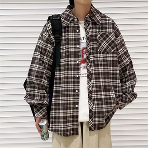 长袖衬衫春款男港风潮流C25P32图片