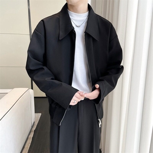 Cleanfit轻奢风韩系行政夹克男韩版休闲双拉链春季外套W6210-P59图片