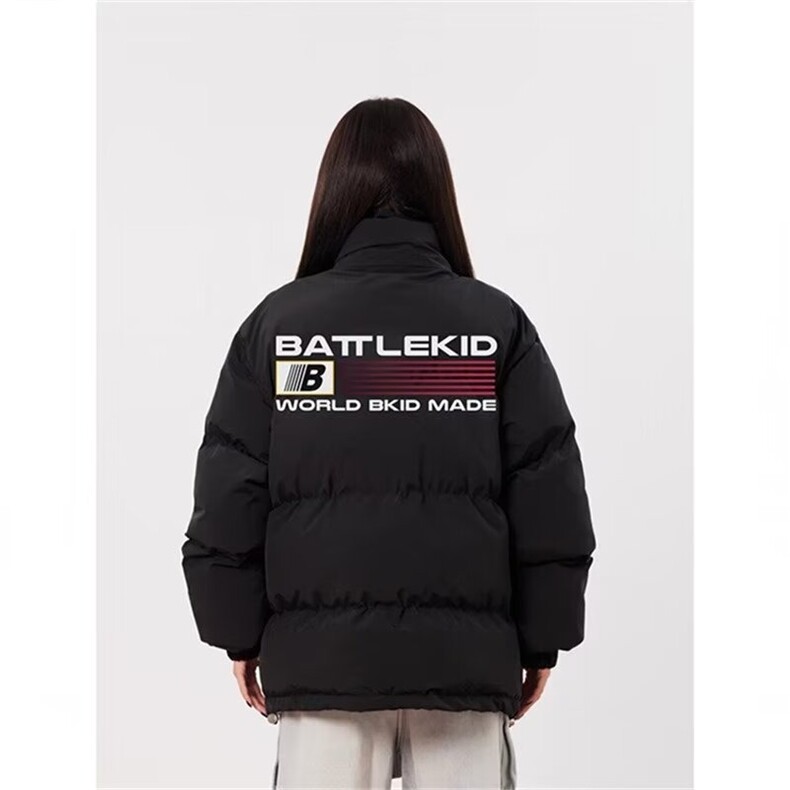 1506-1/M字母棉服1/P39旗帜立领棉衣棉服男女冬季加厚潮情侣,男装棉衣,星座1506-1