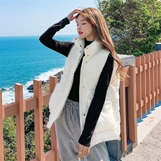棉服马甲女秋冬季2025新款大版宽松时尚外穿马夹背心坎肩外套，男装背心/马甲，星座1210-1