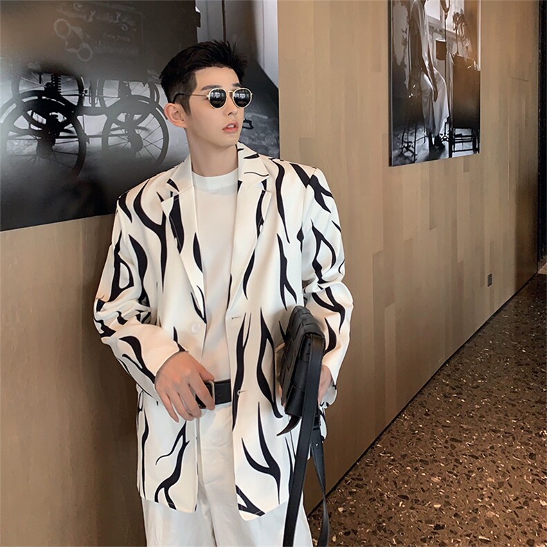 【2025秋装】炸街西装外套男潮牌痞帅高级感西服H1089P125,男装西服套装,星座1114（原A254）