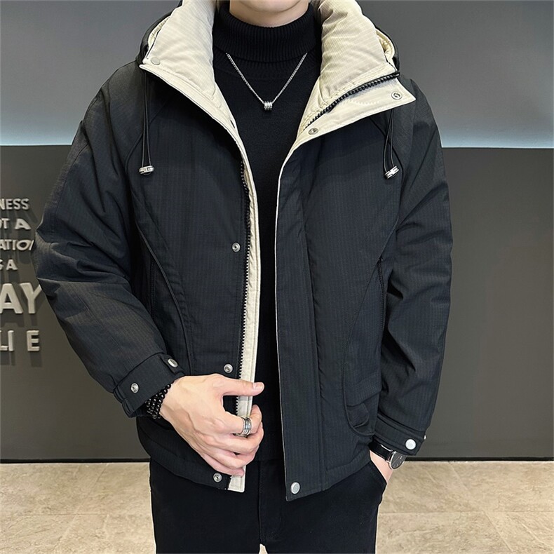 标90白鸭绒高品质冬季休闲连帽羽绒服保暖外套男2356-P240,男装羽绒服,电商A413