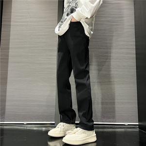高街美式休闲水洗复古做旧黄泥染牛仔裤弹力潮牌长裤YK028-P55图片