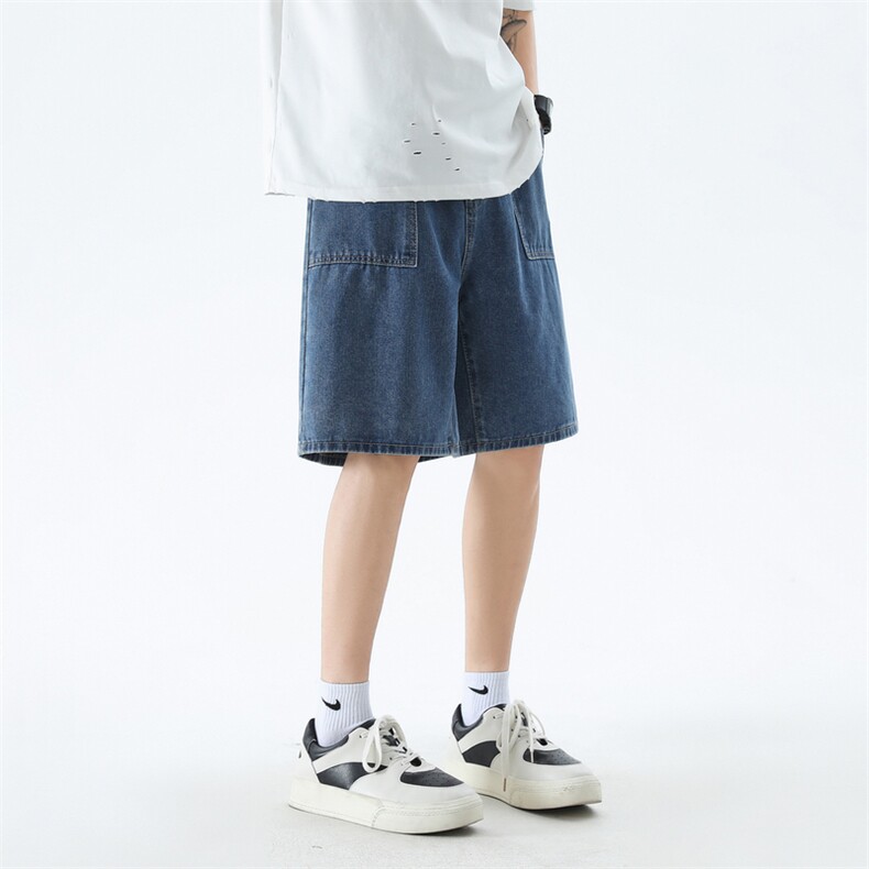 D321-K228#夏季薄款宽松多口袋牛仔裤P45（S-2XL）,男装牛仔裤,电商D321