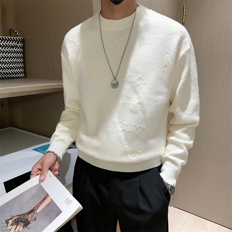 B216MY142P702025秋冬新款男士毛衣卡通圆领针织衫,男装针织衫/毛衣,电商B216（原B302）