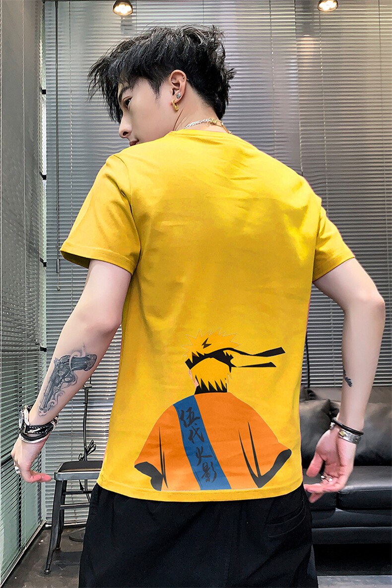 印花短袖男t恤韩版打底衫上衣服男生纯棉体恤衫夏季T,男装T恤,星座509